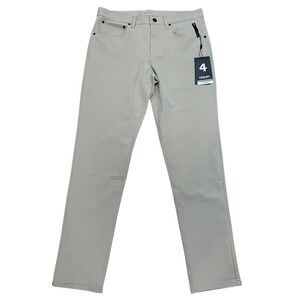 FourLaps Traverse Pant Re Up Athletic Fit Stretch Casual Khaki 32‎ x 32 NWT